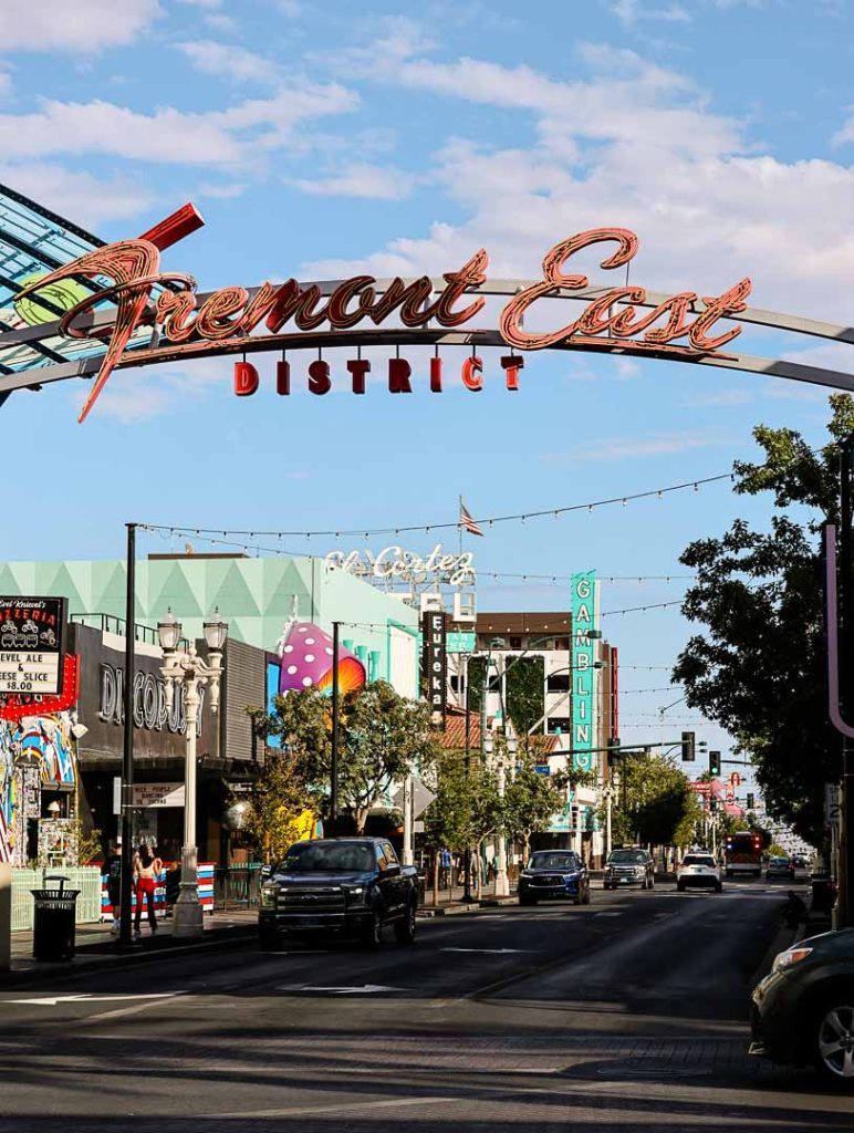 eingang zur fremont street in las vegas Eingang zur Fremont Street in Las Vegas
