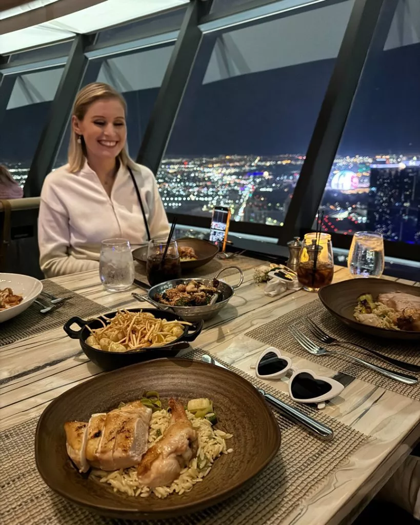 Essen im Top of the World Restaurant in Las Vegas