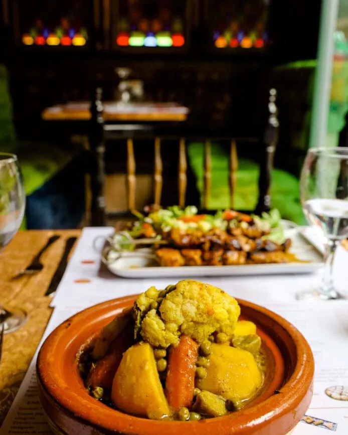 Granada Arabisches Viertel Essen