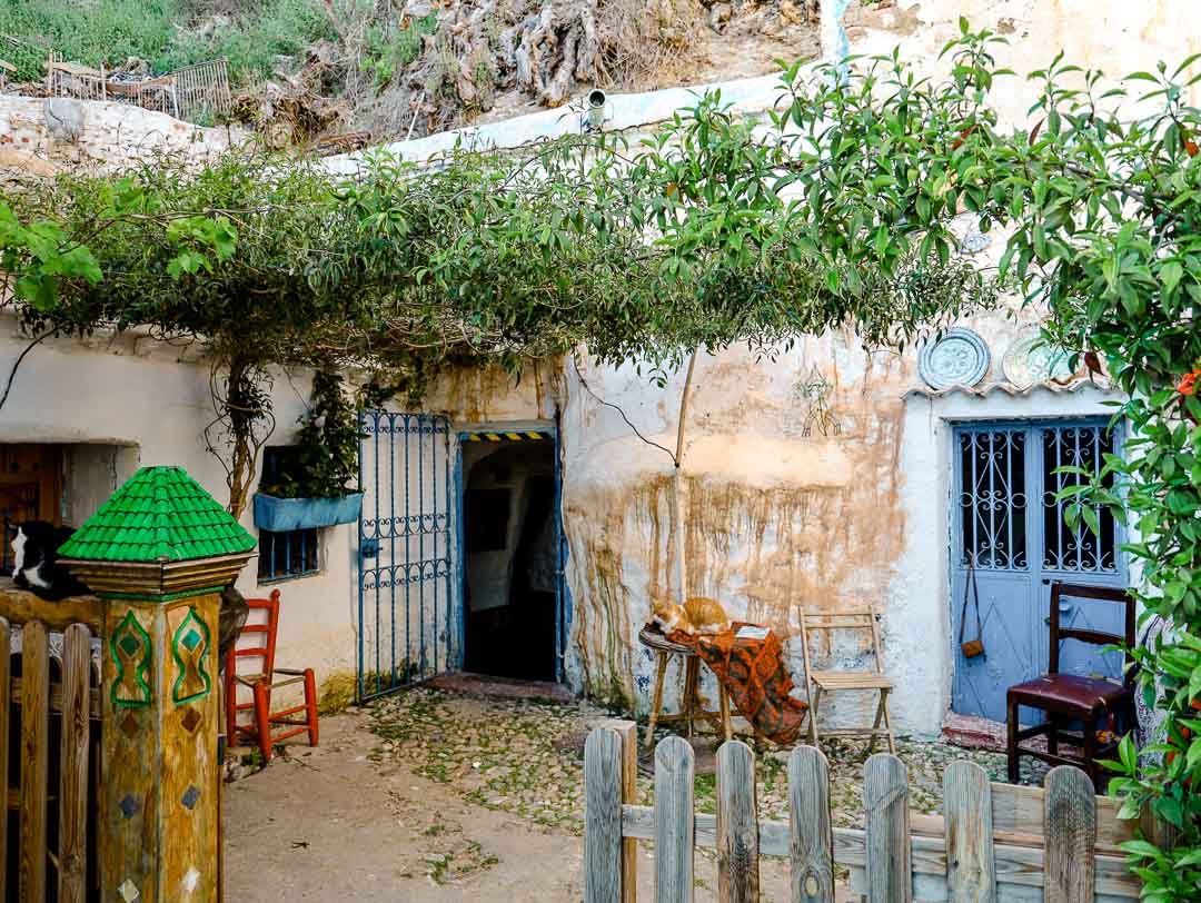 Granada Höhlenwohnung außen