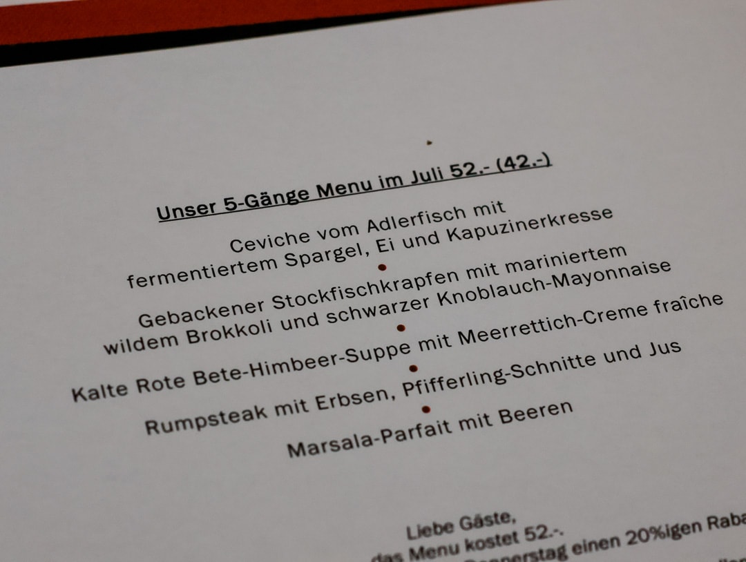 hamburg nil 5 gänge menü