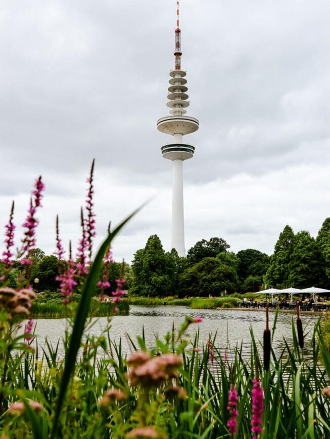 hamburg Planten un Blomen großer see fernsehturm