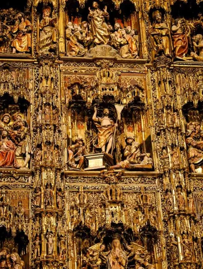 kathedrale in sevilla grosses altarbild