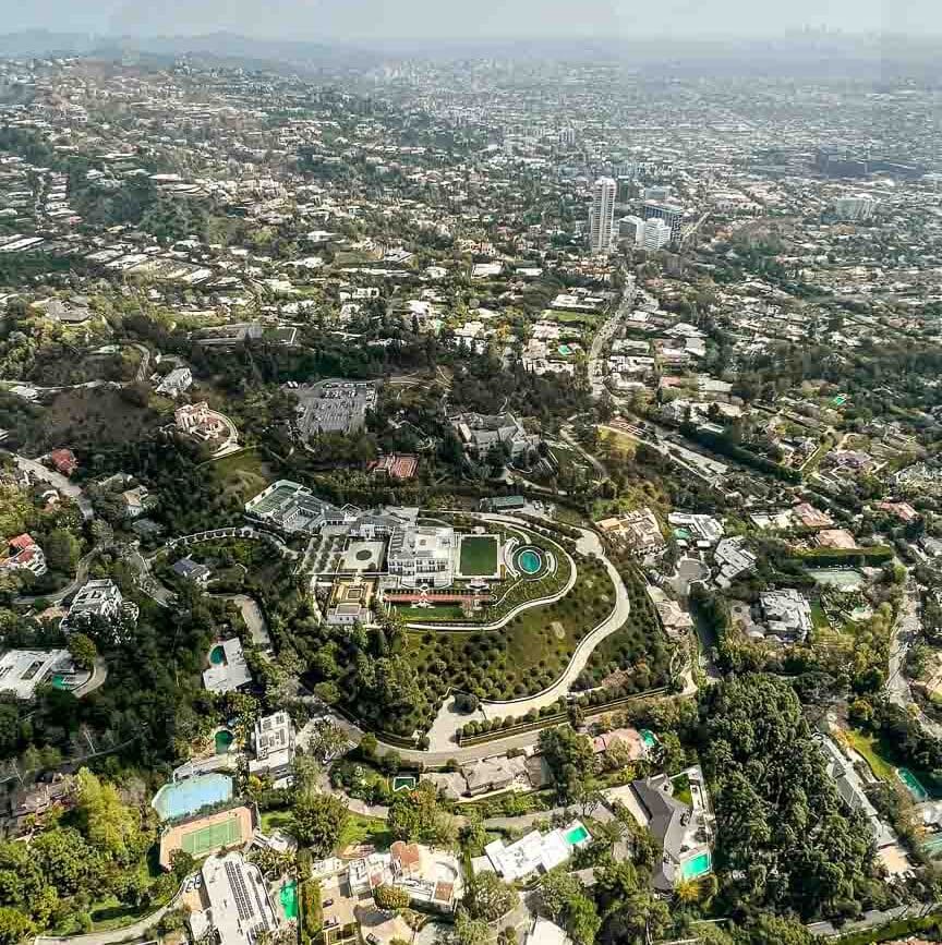 los angeles hubschrauber rundflug beverly hills von oben