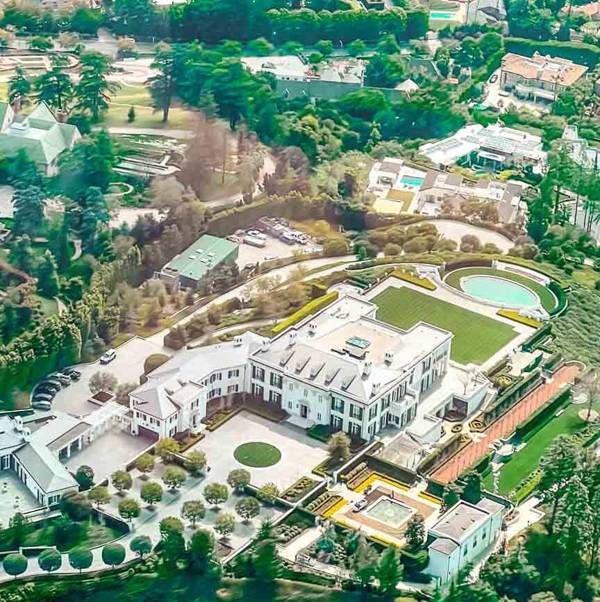 los angeles hubschrauber rundflug villa jeff bezos