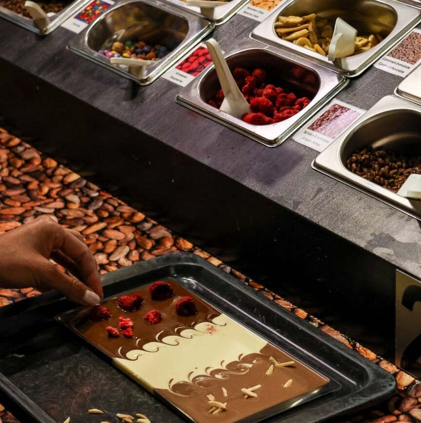 Luzern Chocowelt Aeschbach Gestalte deine eigene Schokolade