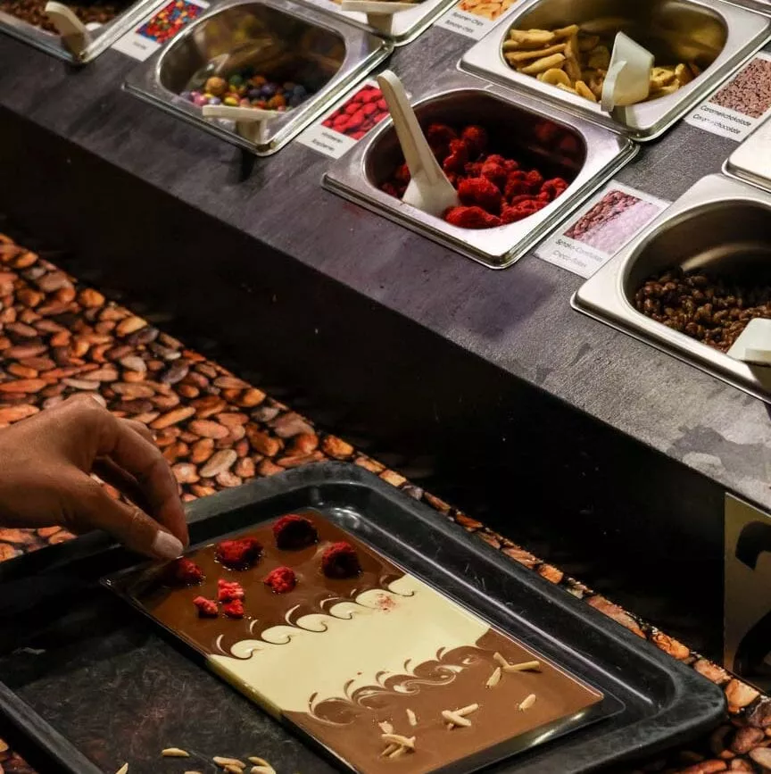 Luzern Chocowelt Aeschbach Gestalte deine eigene Schokolade