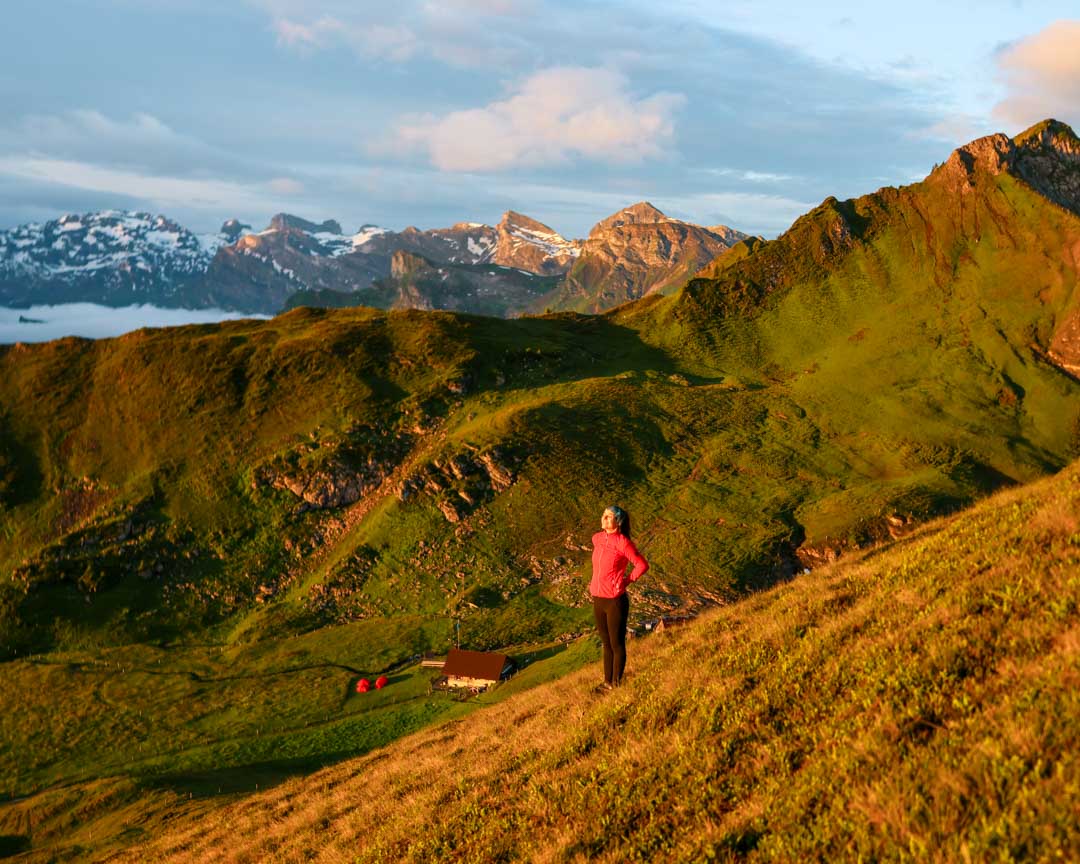 Luzern Engelberg Sonnenaufgang Alp Laucheren