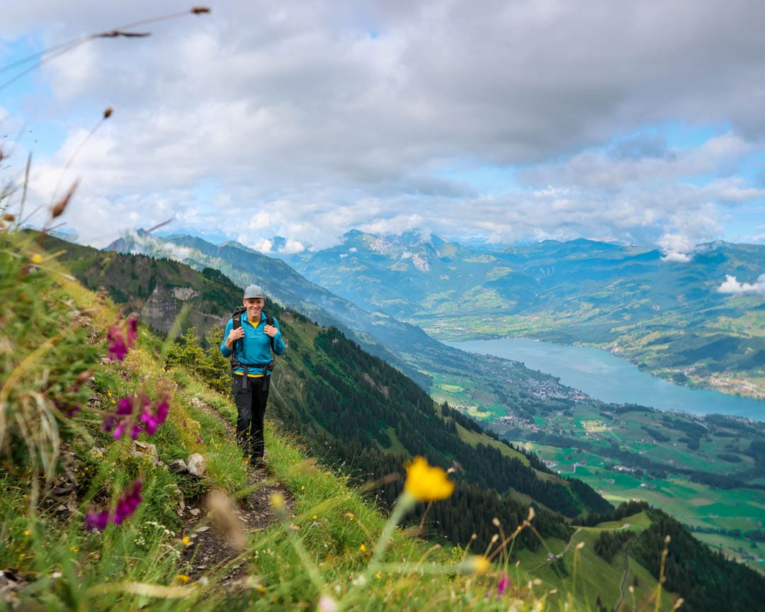 Luzern Engelberg Wanderung mit Seeblick
