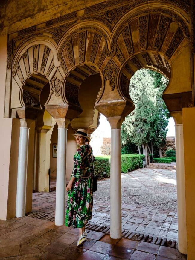 malaga alcazaba innen arabische elemente