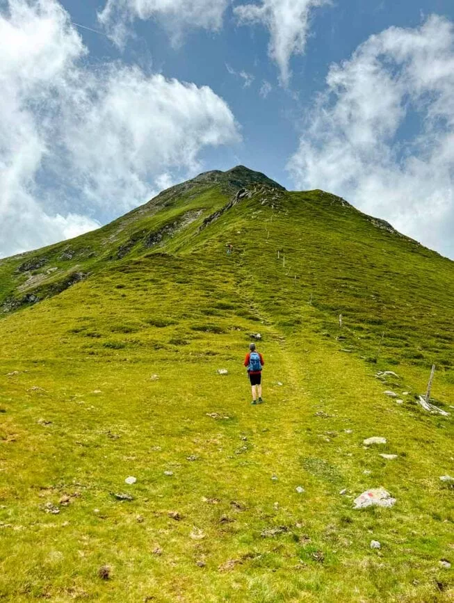 Saalbach Hinterglemm Anstieg Hochkogel