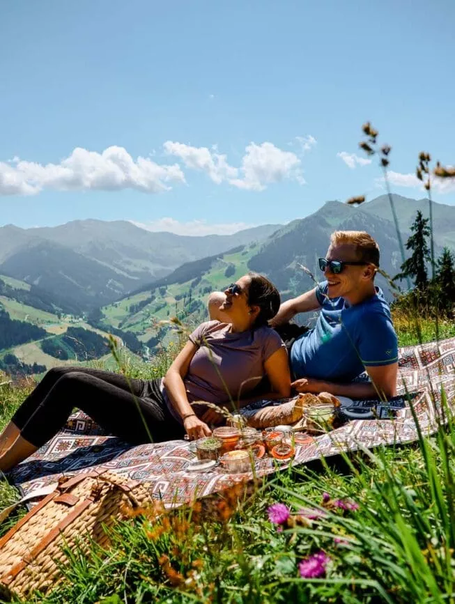 Saalbach Hinterglemm Picknick Reiteralm