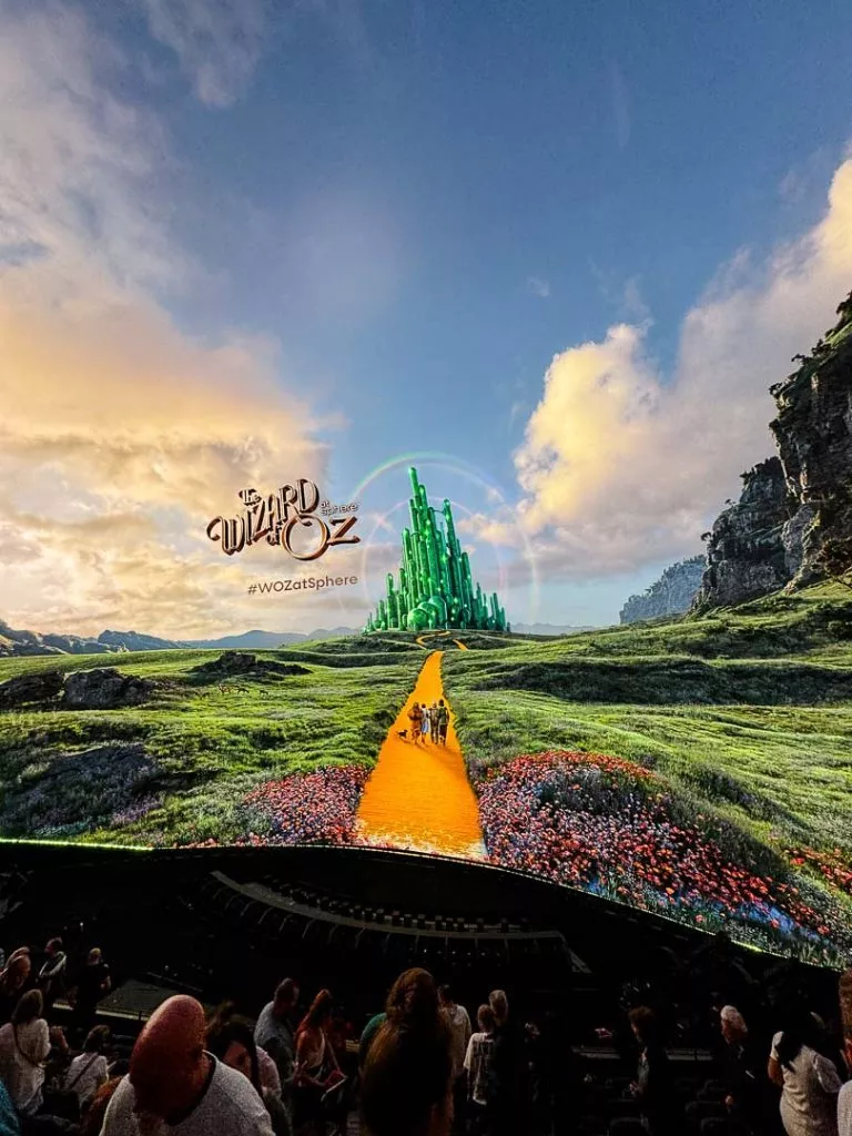 Sphere 4D Kino in Las Vegas von innen, Kuppel-Leinwand