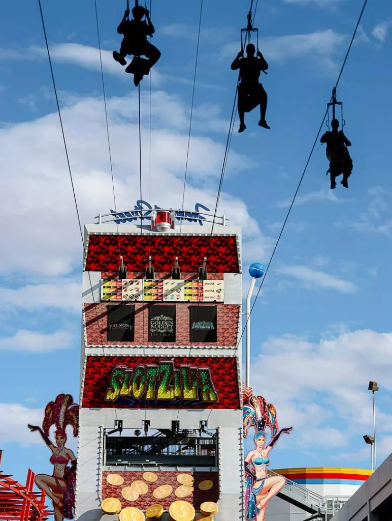 Zipline über die Fremont Street in Las Vegas