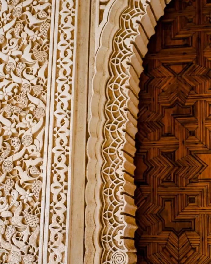 Andalusien Granada Nasridenpaläste Verzierung