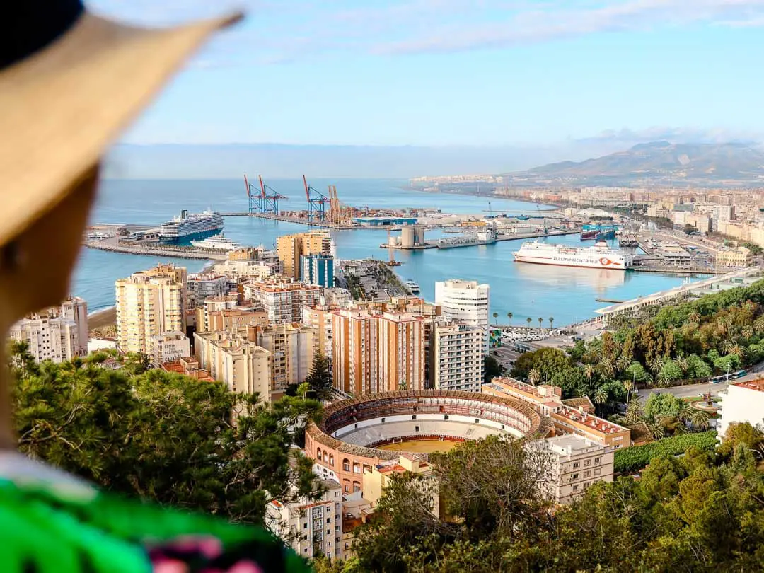 Andalusien Málaga Aussicht Gibralfaro