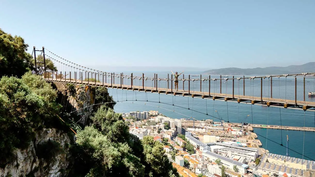 gibraltar hängeseilbrücke