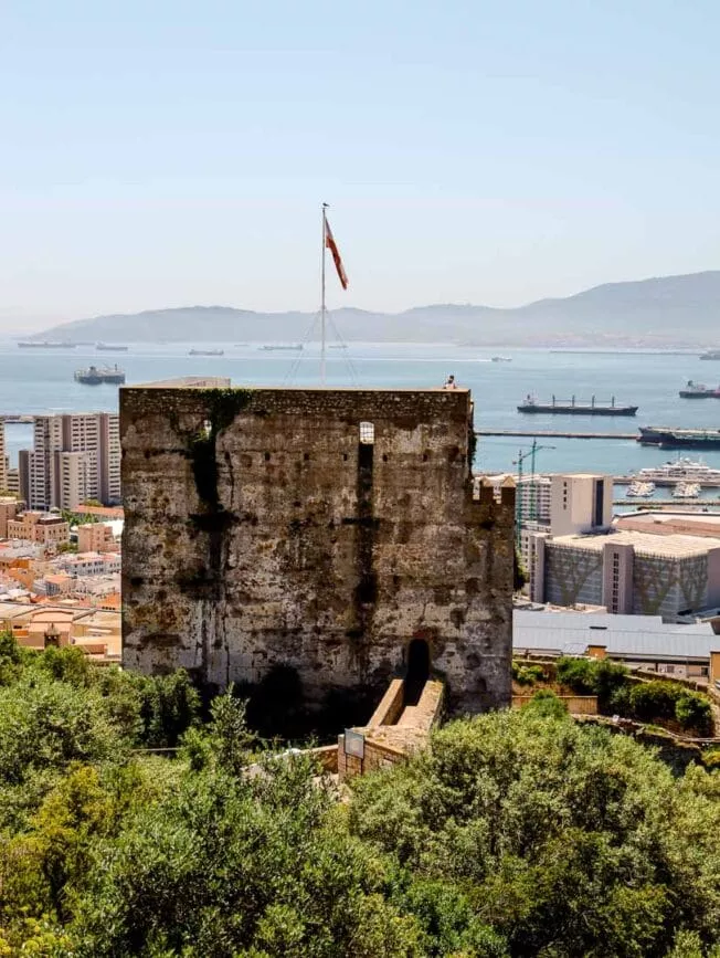 Gibraltar Stadt Moorish Castle