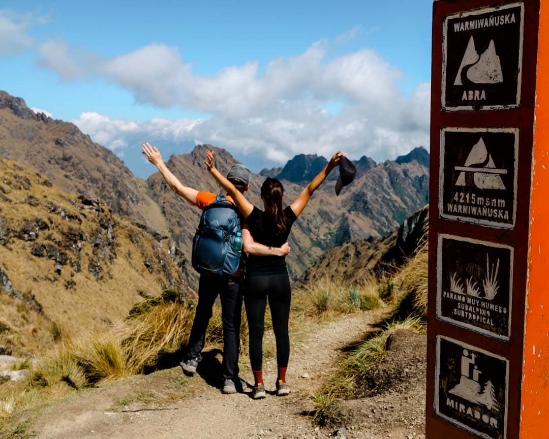 inka trail machu picchu 4200m dead womens pass