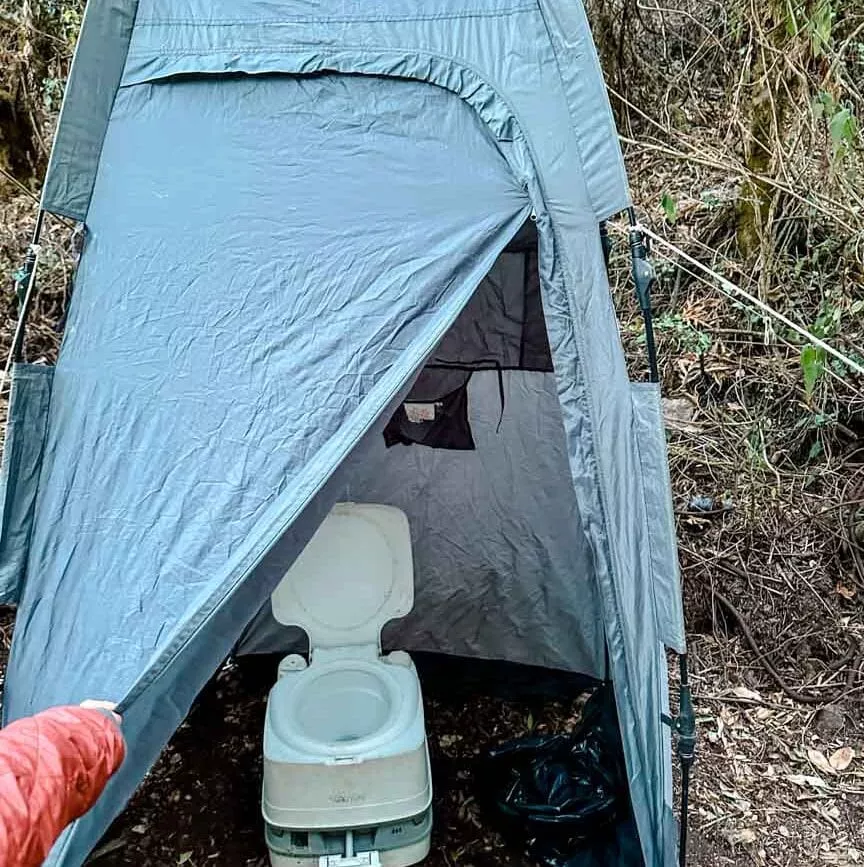 inka trail machu picchu peru campingtoilette