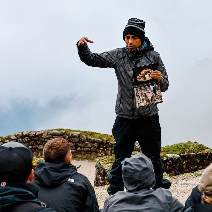 inka trail machu picchu peru geschichtsstunde mit guide pepe
