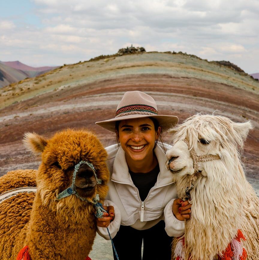 cusco peru regenbogenberg palcoyo alpakas