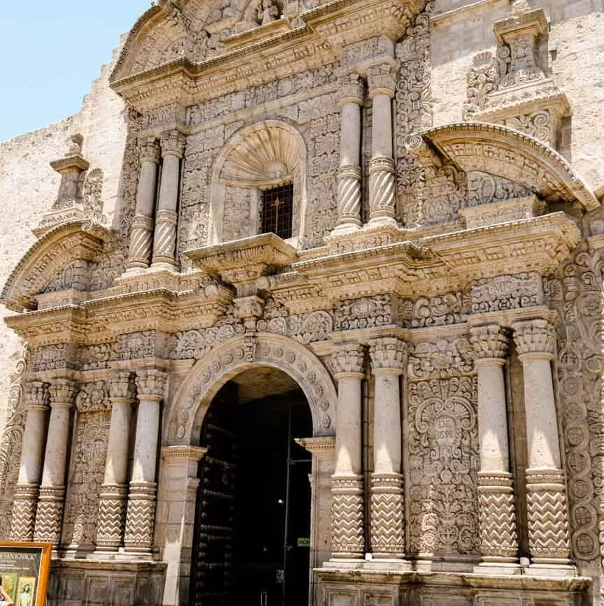 peru arequipa templo la compania de jesus