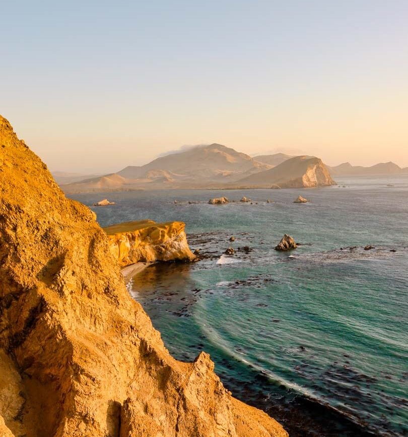 peru paracas naturpark sonnenuntergang