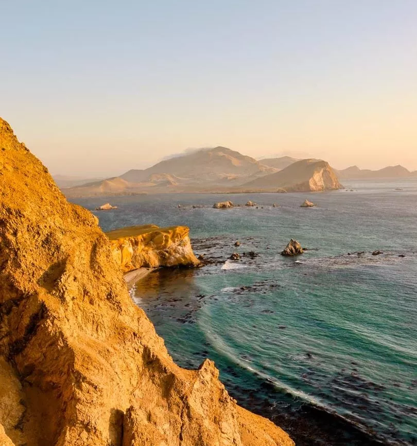 peru paracas naturpark sonnenuntergang