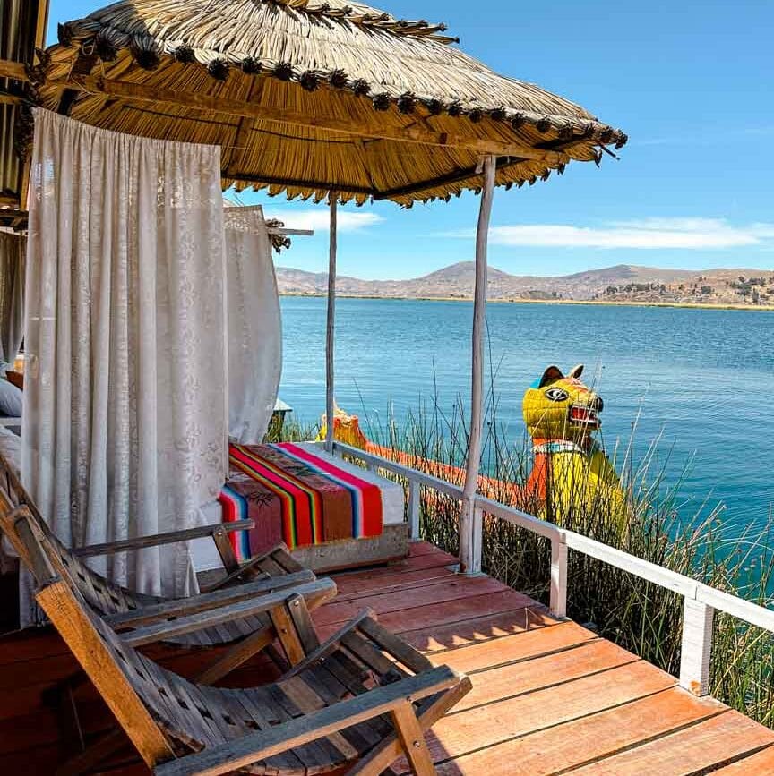 peru titicacasee hotel auf schilfinsel 2