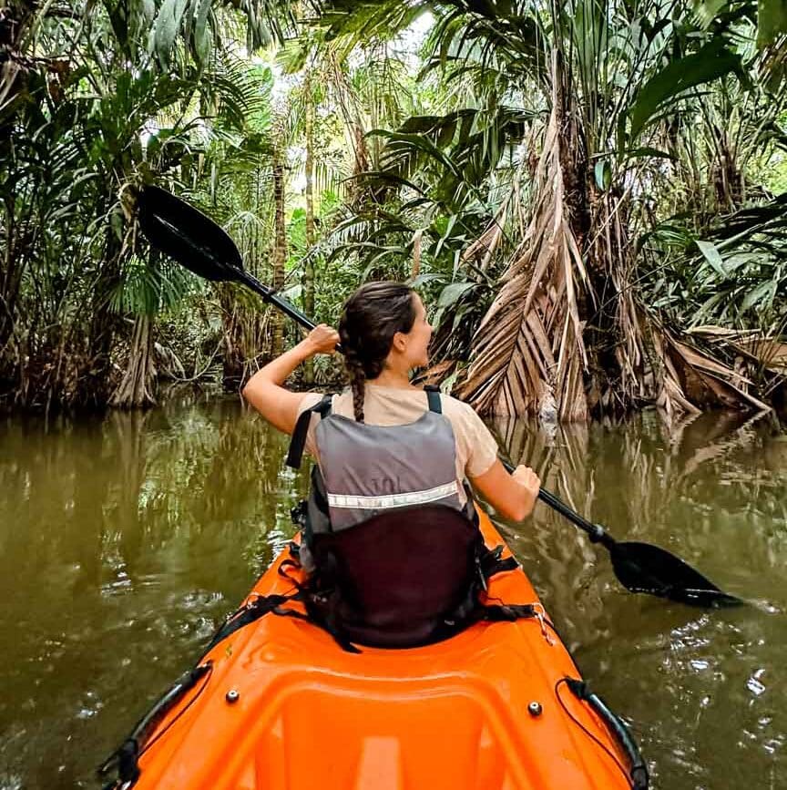 costa rica rundreise Tortuguero kajak tour