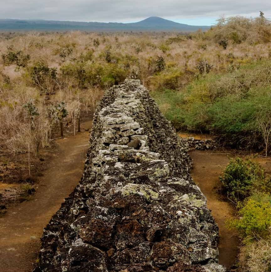 galapagos inseln isla isabela ausblick wall of tears 2