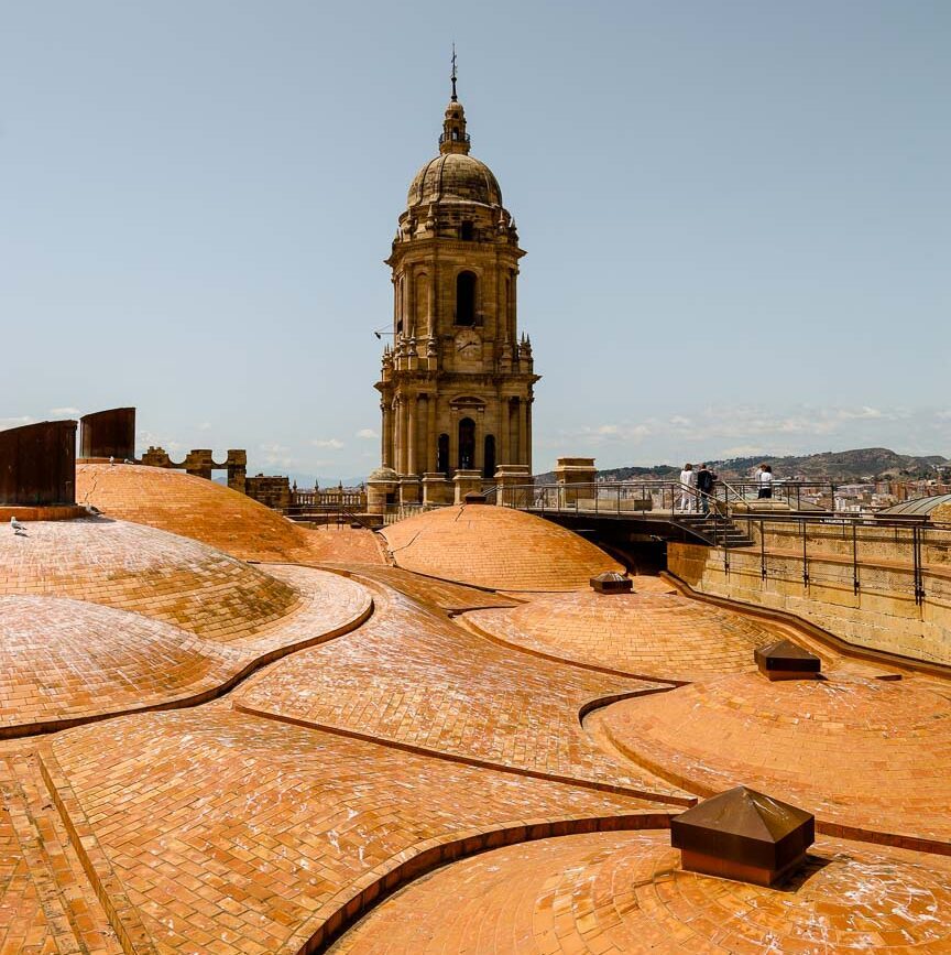 ausblick vom kirchendach in malaga