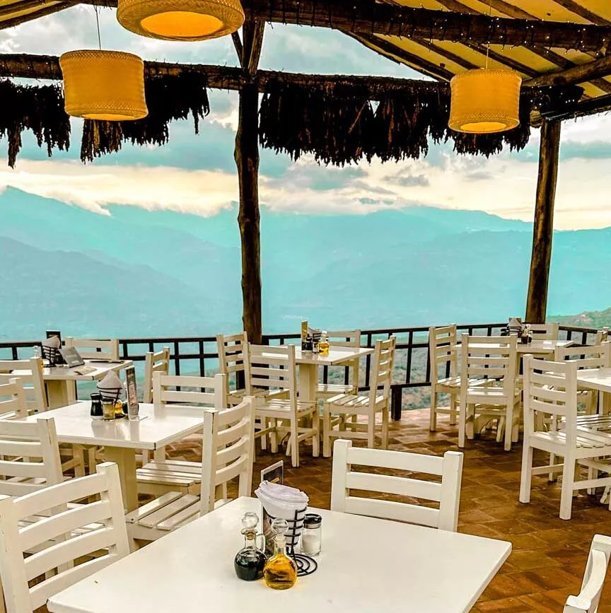 Barichara Kolumbien Restaurant mit Ausblick