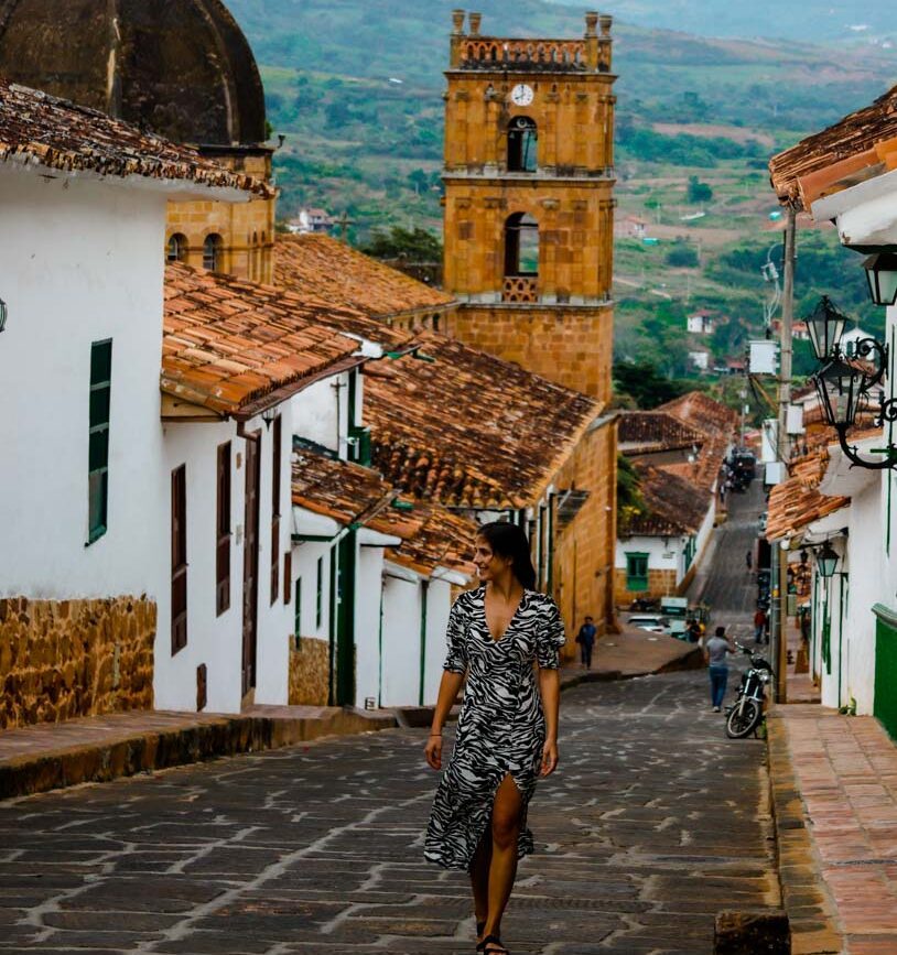 Barichara Kolumbien schöne Gasse