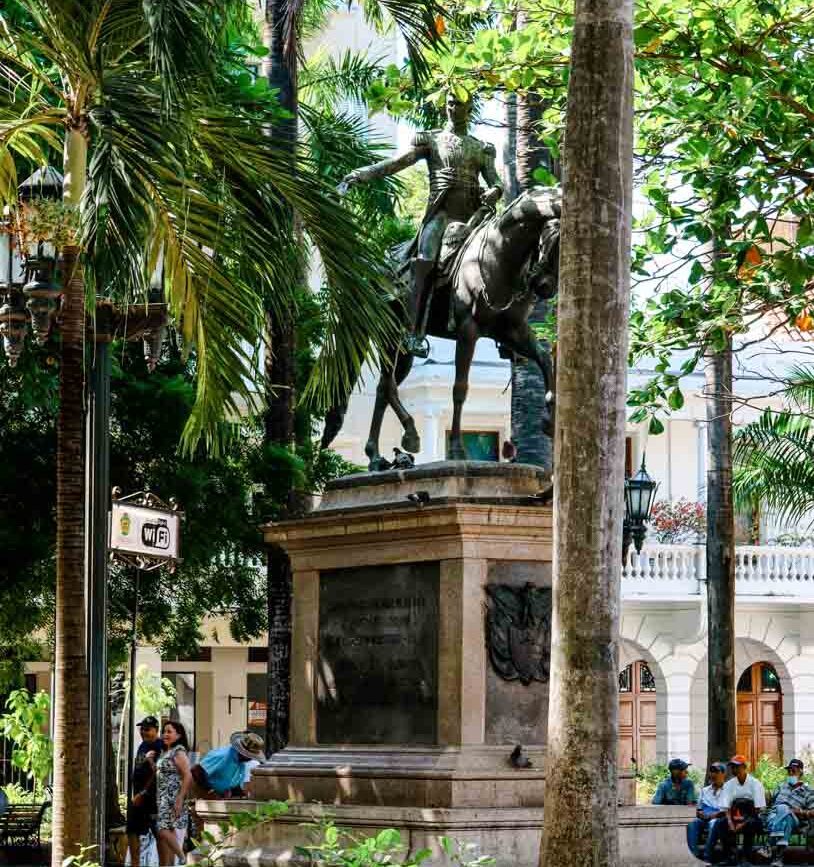 Cartagena Kolumbien Plaza de Bolívar