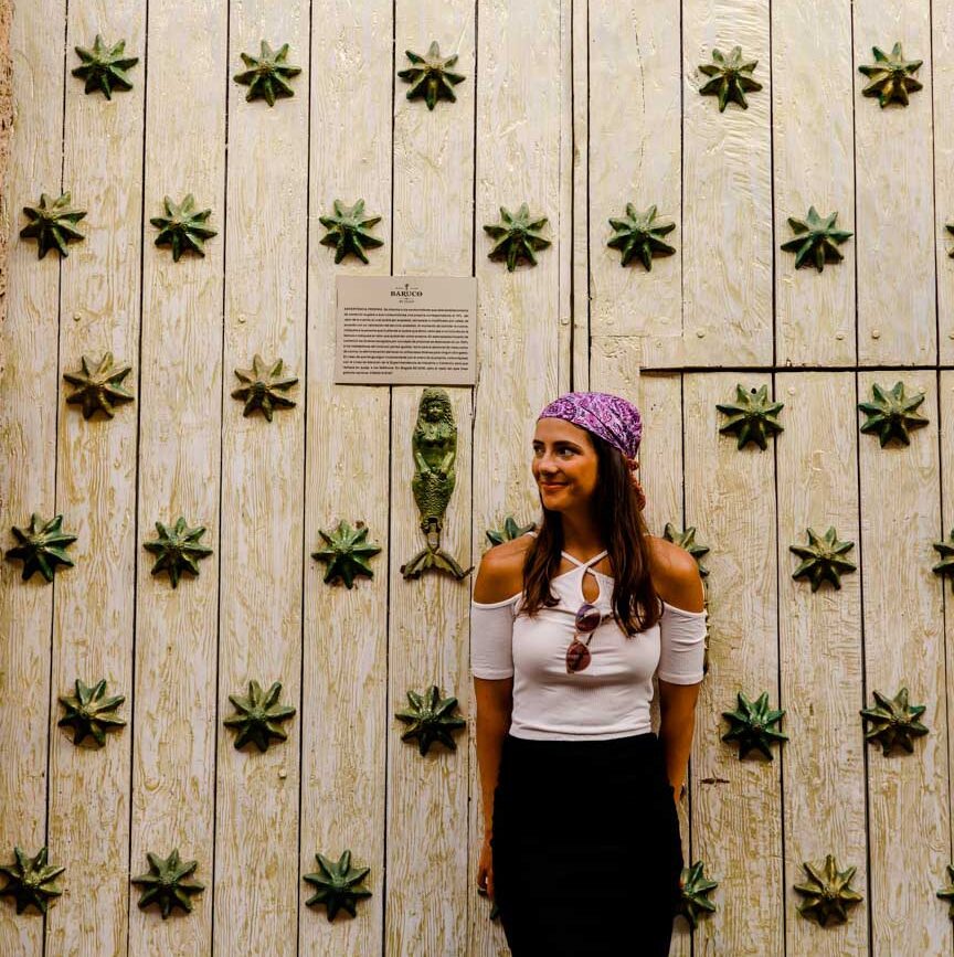 Cartagena Kolumbien Türsymbole in der Altstadt