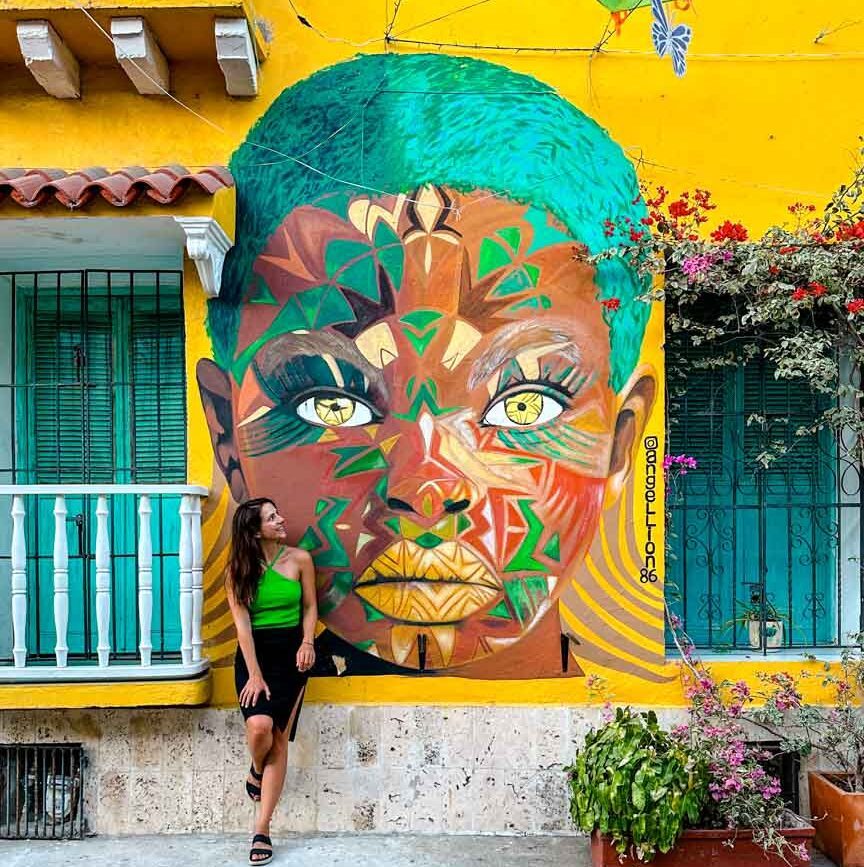 Cartegena Getsemani Viertel Streetart