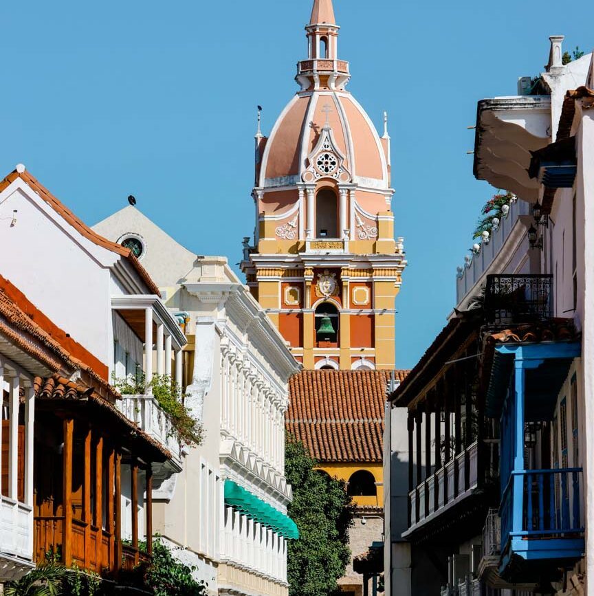 kolumbien cartagena altstadt Kirchturm