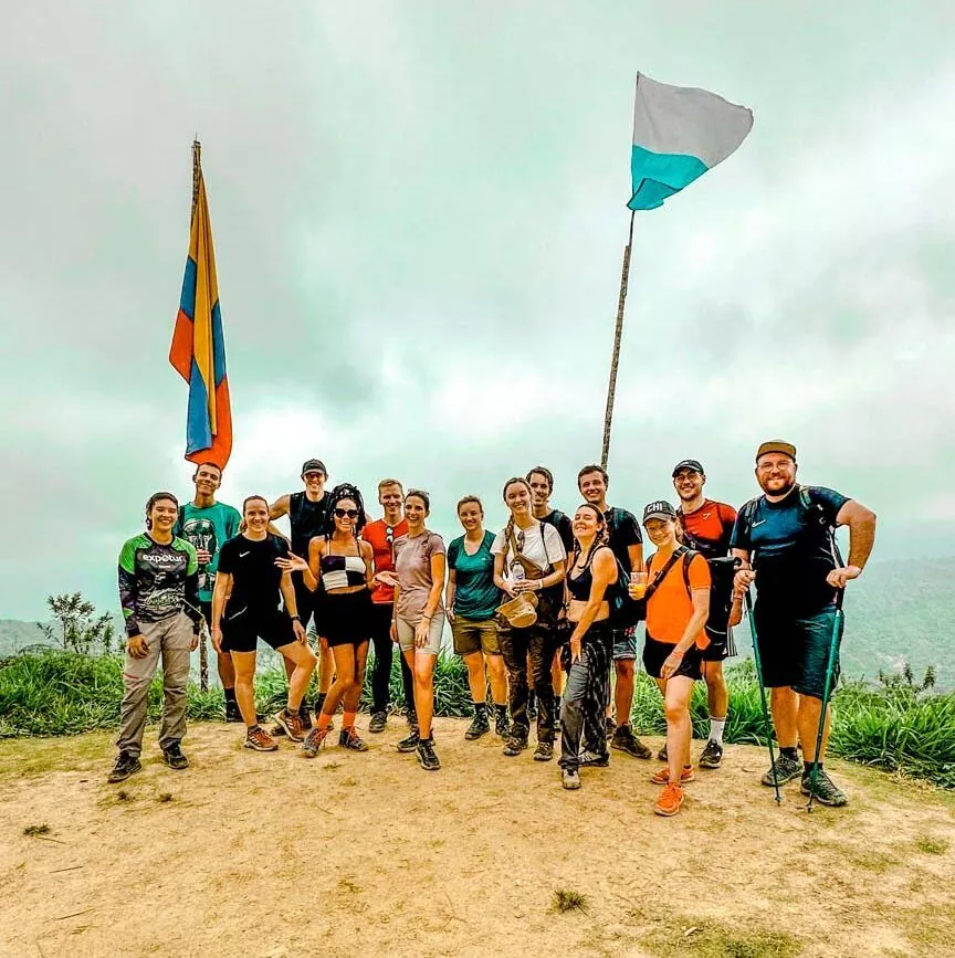 kolumbien lost city trek gruppe