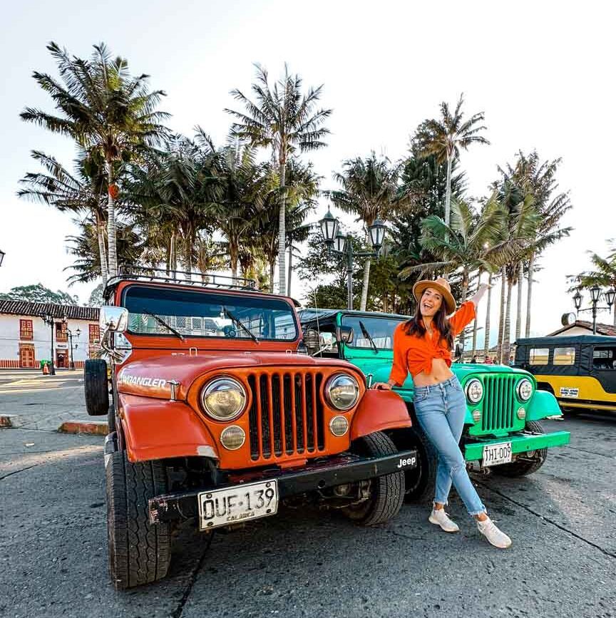 kolumbien salento willys hauptplatz