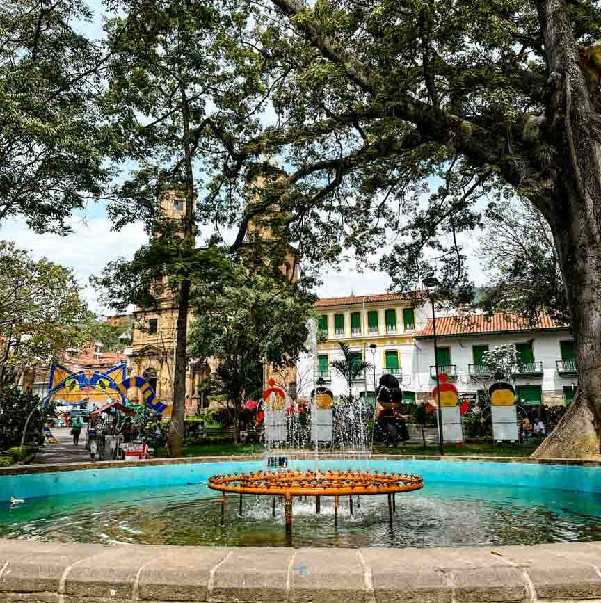 kolumbien san gil hauptplatz