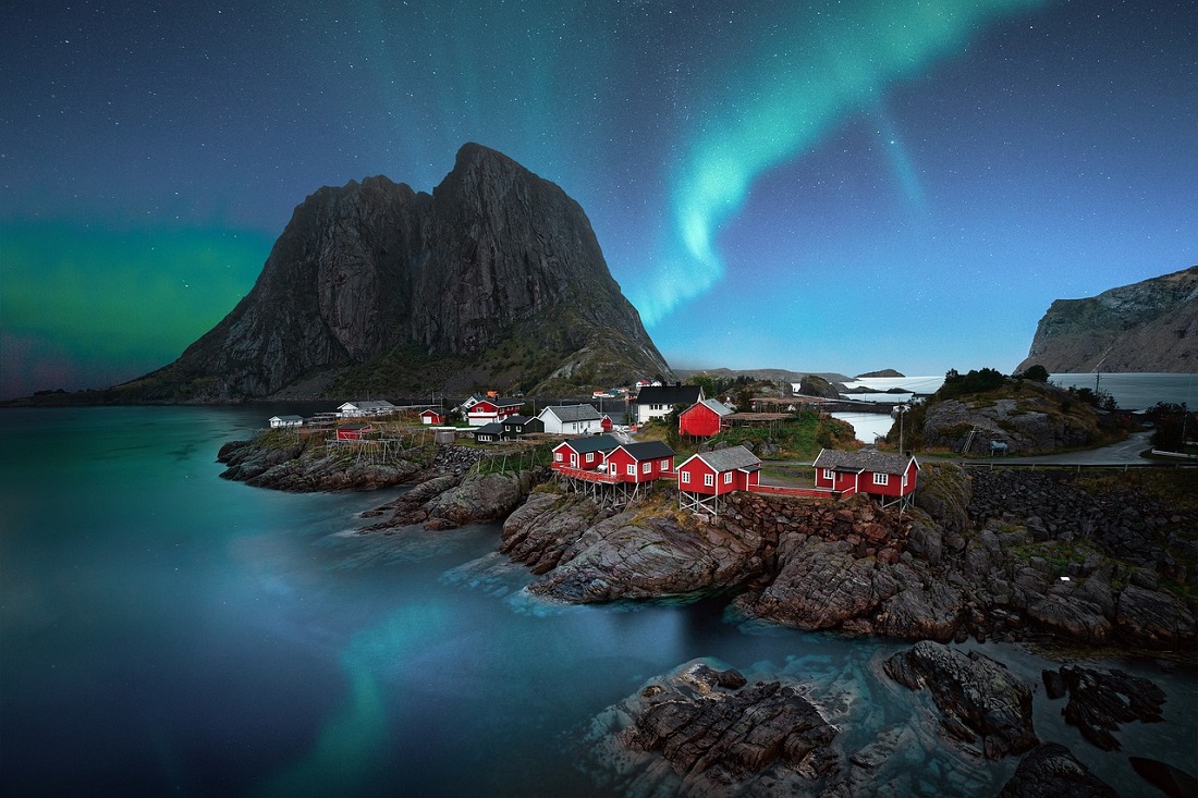 Polarlichter über den Lofoten