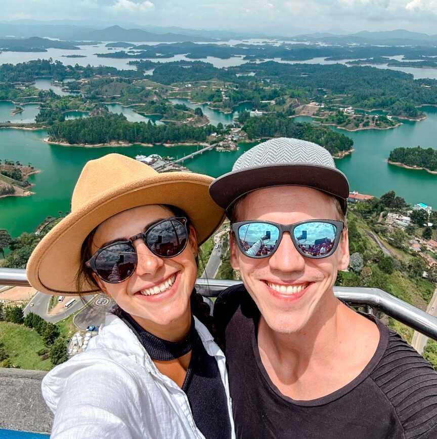 Medellín Kolumbien Ausblick Felsen