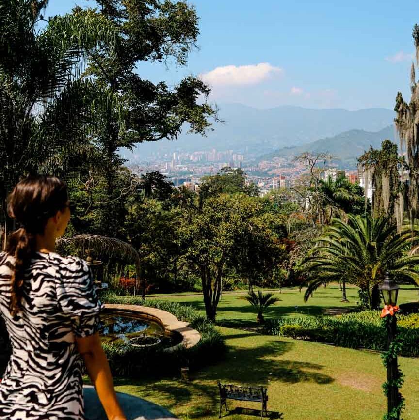 Medellín Kolumbien Ausblick vom Schlossmuseum