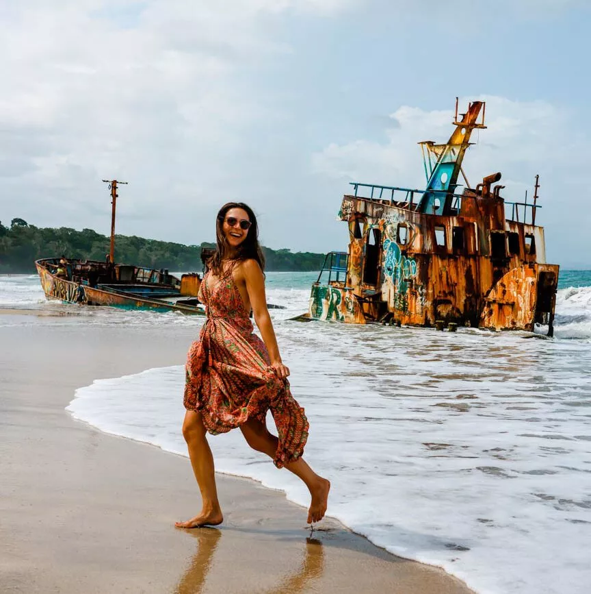 Puerto Viejo Costa Rica Schiffswrack Manzanillo Beach