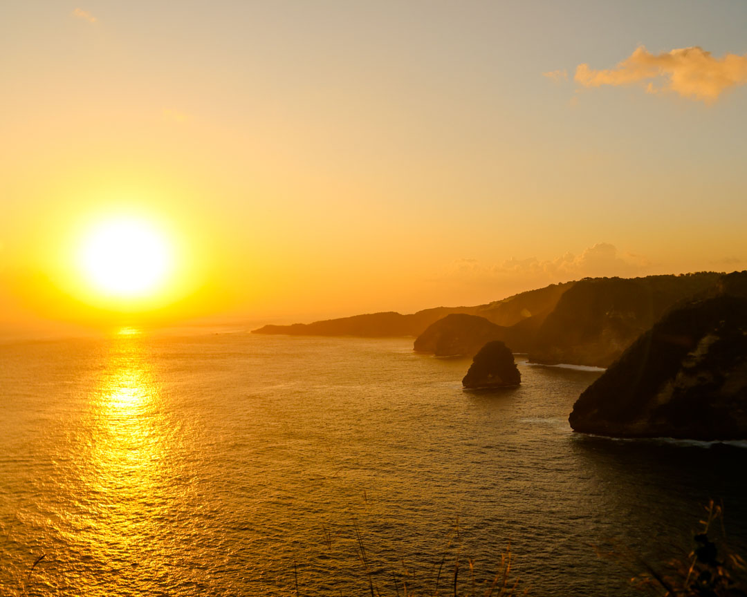 sonnenuntergang am banah cliff point nusa penida bali Sonnenuntergang am Banah Cliff Point
