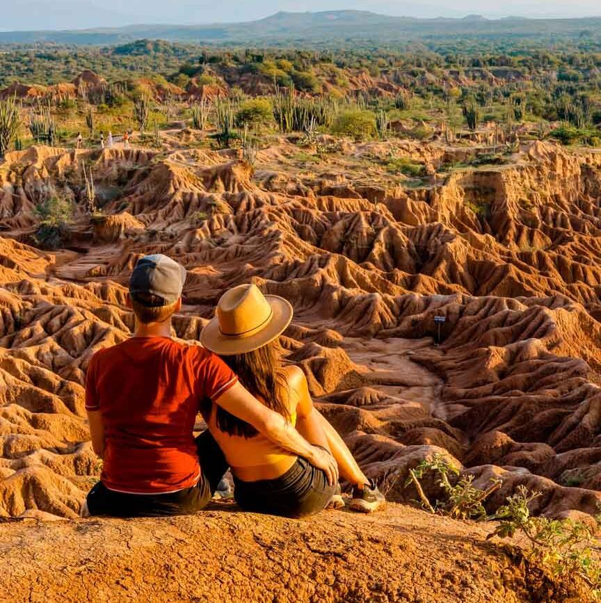 Tatacoa Wüste Kolumbien Aussichtspunkt Rote Wüste