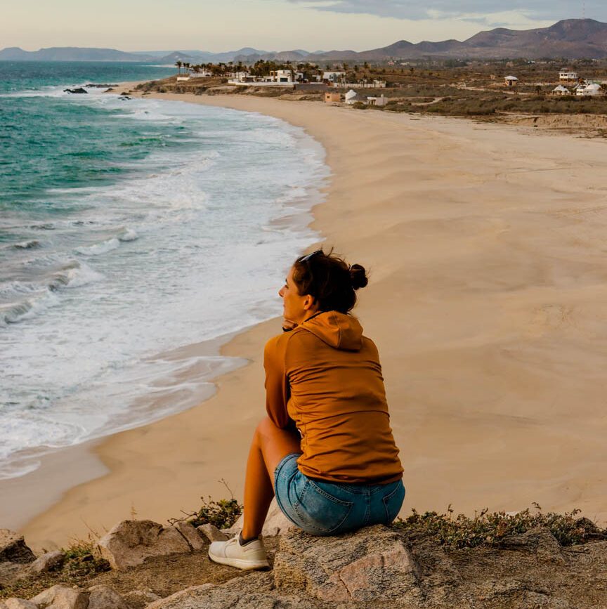 Aussicht auf Secret Rock Beach Baja California Sur Mexiko