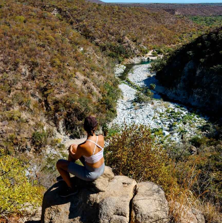 Baja California Sur Mexiko Aussicht auf Agua Caliente Canyon